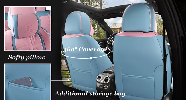 rear split bench universal leather car seat cover
